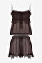 Women's Brown Sleeveless Polyester Pyjama Set with Shorts - 5