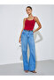 Fitted Solid Scoop Neck Strappy Tank - 2