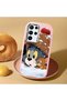 Samsung Galaxy S22 Ultra Compatible Shock-Absorbing Camera Protected Pink Silicone Case Jerry - 2