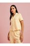 Yellow Checked Pocket Detail Shirt and Straight Pants Pyjama Set - 3