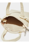 Off-White Textured Camera Bag with Braided Strap - 5