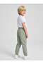 Boys Olive Graphic Print Cuffed Hem Drawstring Joggers By Juniorloom - 3
