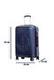 Ocean Medium Suitcase with Spinner Wheel, Blue 20 Inch - 3