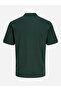 Dark Green Solid Cotton Polo - 3