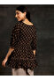 Black Printed Cotton A-Line Kurti - 2