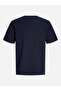 Navy Blue Logo Graphic Round Neck T-Shirt - 2