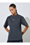 Grey Front and Back Print Short Sleeves T-Shirt - 3