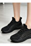 Unisex Black Textile Sports Sneakers - 4