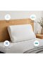 Wave Medium-firm Visco Memory Foam Contour Polyester Pillow, White, L 40 x W 60 x H 11 cm, Pillows - 6