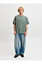 Olive Graphic Print Crew Neck T-Shirt - 5