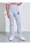 Teen Girls Grey Full-Length Leggings with Cherry Print