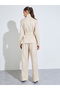 Beige Belted Shirt and Wide Leg Pants Co-ords - 5