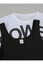Women's Power Printed Crop Sweatshirt and Bodysuit with Waist Rope Detail and Comfortable Fabric - 7