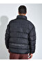 Black Men Oversized Puffer Jacket - 5