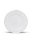 Royal Orchid New Bone China Embossed Dinner Plate – 27cm, White, Loose Crockery