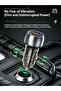 60W Dual USB-C Fast Car Charger, Transparent Shell Exclusive Mold, Multi-Protection Universal Car Power Adapter for Smartphones - 5