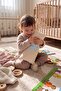 Elephant Patterned Cotton Linen Baby Waist Support Pillow Breastfeeding Support Pillow Crib Cushion 15X30 cm - 3