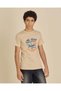 Senior Boys Beige Graphic T-Shirt