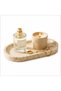 Natural Travertine Oval Marble Tray – Beige Stone Vanity Tray for Jewellery, Perfume & Makeup, Decorative Organizer for Coffee Table, Bathroom Counter & Home Decor