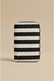 Women's Striped Fabric Mini Wallet with Zipper, Multiple Compartments, Card Holder and Coin Pocket