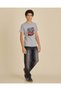 Senior Boys Grey Car Graphic T-Shirt - 2