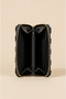 Women's Striped Fabric Mini Wallet with Zipper, Multiple Compartments, Card Holder and Coin Pocket - 2