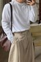 Men's Crew Neck Long Sleeve Regular Fit 100% Cotton T-Shirt - 3