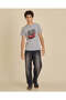 Senior Boys Grey Car Graphic T-Shirt - 5