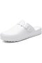 Comfortable Closed Toe Protective Slippers Waterproof Design Lightweight Anti-Slip with Adjustable Upper