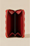 Women's Striped Fabric Mini Wallet with Zipper, Multiple Compartments, Card Holder and Coin Pocket - 2