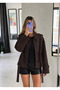 Kaşe Stand Collar Buttoned Jacket - 4