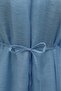 Oversize Hakim Collar Belted Lined Lyocell Tunic - Baby Blue - 3