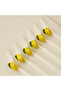 Floral Accent 7-Piece Glass Straw and Cleaning Brush Set - 2