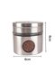 2-Piece Metal Coated Glass Salt and Pepper Shakers Glass441 - 3