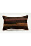 Handmade Vintage Throw Pillow Cover Made from Old Kilim, Wool, 30X50 cm