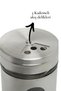 2-Piece Metal Coated Glass Salt and Pepper Shakers Glass441 - 4