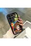 Samsung Galaxy S25 Ultra Compatible Black Silicone Case Shockproof with Camera Protection Cartoon Design