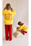 Unisex Butter Front and Back Printed Top Striped Bottom 3 Thread Fabric Bottom Top Tracksuit Set - 3