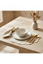 Scalloped Placemat with Embroidered Border - 38 cms - 4