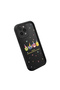 iPhone 14 Pro Max Compatible Black Silicone Case Shockproof with Camera Protection Cartoon - 3