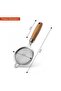 8.5" Fine Mesh Strainer with Wooden Handle, Stainless Steel Small Effective Cone Shaped Strainer For Tea Herbs, Coffee & Drinks - 7