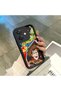 Oppo A3/A3X 4G/5G Compatible Black Silicone Case Shockproof with Camera Protection Cartoon
