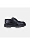 Men's Black Lace-Up Leather Classic Shoes with Brogue Detail - 2