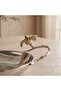 Floral Accent Metal Serving Tray - 48x22 cms - 3