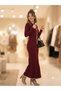 Women's Thin Knitwear Suit with Skirt - 6