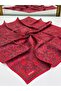 Twill Silk Scarf Red