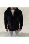 Men's Plush Fleece Cardigan Shirt – Collared, Button-Down, Chest Pocket, Soft Textured Winter Regular Fit - 4