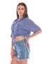Casual Women's Shirt with Tie Detail - 3