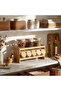 Zaya 8-Piece Borosilicate Glass Jar Set with Bamboo Stand - 5