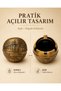 Decorative Ashtray with Local Motifs 11 cm Metal Ash Tray Decorative Key Coin Tray and Gift Item - 6
